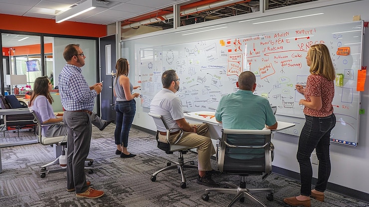 Atelier de plan d'action en équipe